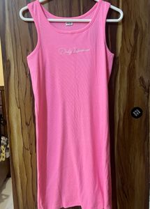 Pink "Daily Influencer" Tank Dress