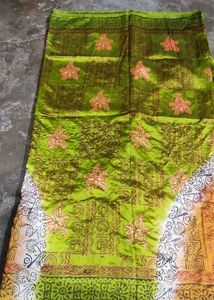 Vibrant Silk Saree with Elegant Embroidery