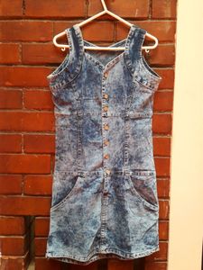 Flash Sale !!  Denim One piece (Dark Blue)