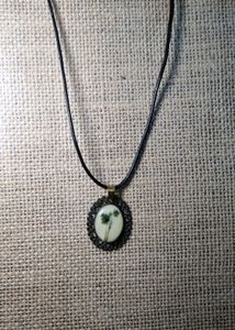 Resin Flower Pendant Necklace