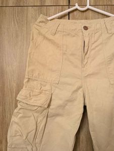 Beige Cargo Pants