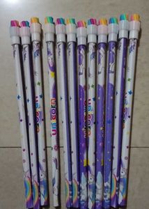 Unicorn Pencils with Eraser Tops