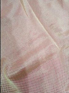 Elegant Pink Saree with Gold Lace