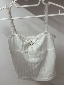Cute White Cottagecore Top