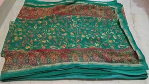 Beautiful Green Floral Saree
