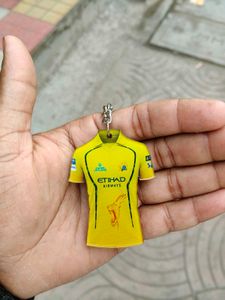 Yellow Csk Jersey Keychain