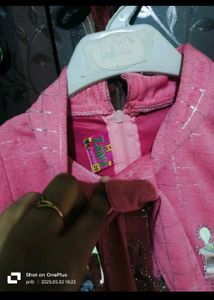 Girls Pink Top &amp; Denim Jeans Set
