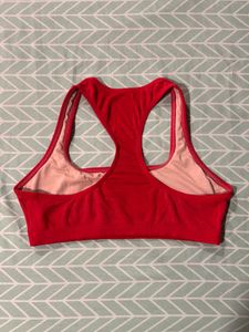 Vibrant Red Sports Bra