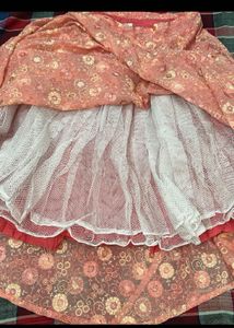 designer pink Embroidered Lehenga Choli set