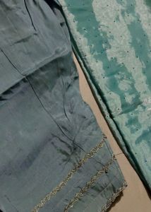 Teal Kurta with Pants &amp; Dupatta
