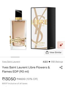 ysl libre flowers and flames