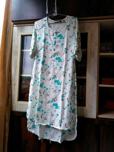 Floral Print Up-Down Kurta