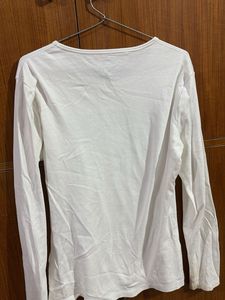 White Long Sleeve Graphic T-Shirt
