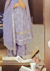 Elegant Lavender Anarkali Kurta Set