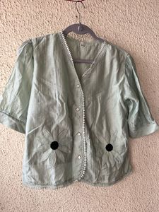 Light Green Floral Kurta top