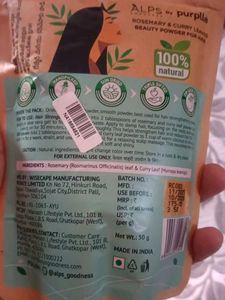 Alps Goodness Rosemary &amp; Curry Leaves Hair Powder