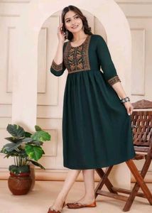 Brand New TealGreen Kurti with Red Legging