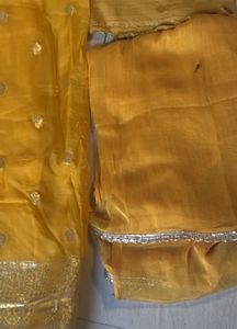 Yellow Embellished Kurta Set