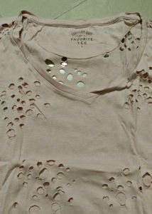 Distressed Pink T-Shirt