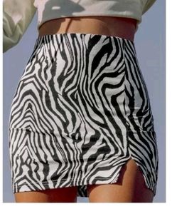 Zebra Print Mini Skirt (FIX RATE)