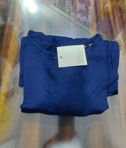 Blue Bell Sleeve Peplum Top