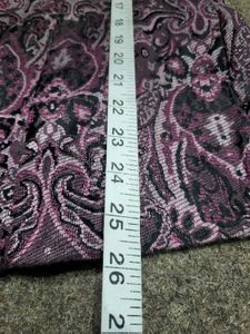 Purple Paisley Open Front Cardigan