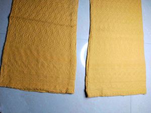 Elegant Mustard Cotton Palazzo with Chikankari Emb