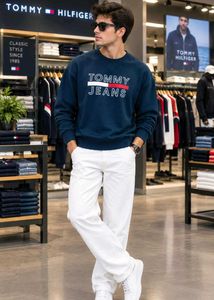 🇳🇿💫🎀Tommy Jeans Navy Blue Sweatshirt