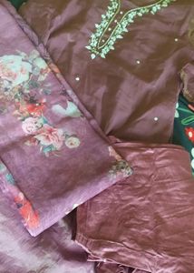 elegant Embroidered Kurta Set with Dupatta