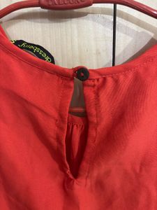 Orange Top For Casual Wear Or Office