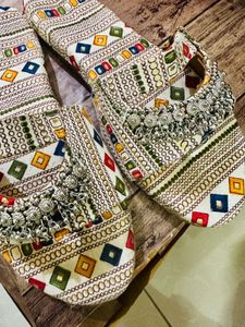 Embroidered Bohemian Slip-On Sandals