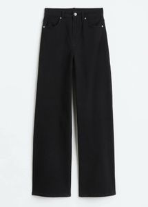 H&amp;M Black Wide-Leg Pants