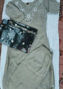 Women's Kurta Set with qq 3D Dupatta