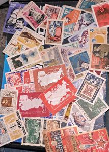 40 Vintage USSR Stamps