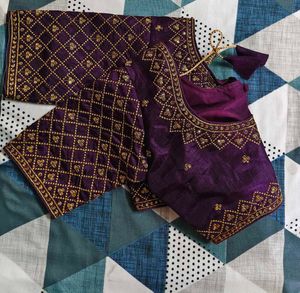 Deep Purple Heavy work Blouse