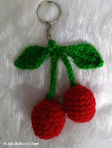 Cute Cherry Keychain