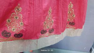 Coral Embroidered Anarkali Dress