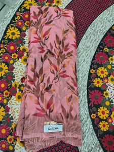 Beautiful Pink Floral Saree