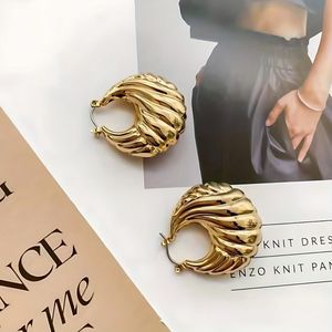 Statement Gold Hoop Earrings