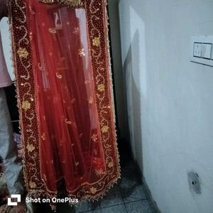 Red Embellished Lehenga Choli