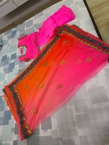 Designer Saree with readymade blouse