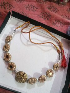 Unique Beaded Flower Pendant Necklace