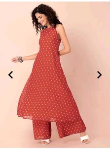 Indya Orange Bandhani Set