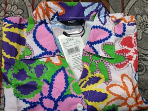 Colorful Floral Button-Up Shirt