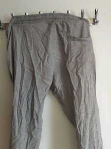 Casual Grey Linen Pants