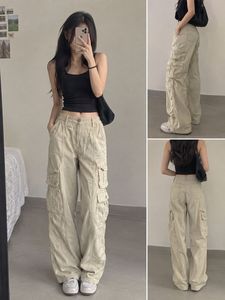 Trendy Beige Cargo Pants