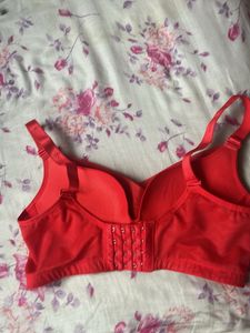 Vibrant Red Bra