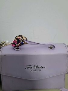 Ted Baker Lavender Shoulder Bag &amp; Grey Bow Ba