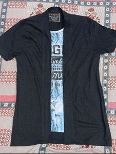 Men's Graphic T-Shirt with Shrug Style