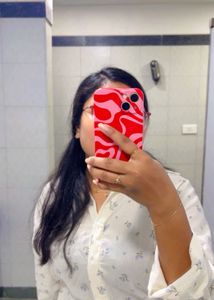 Sheer Floral Print Button-Up Shirt